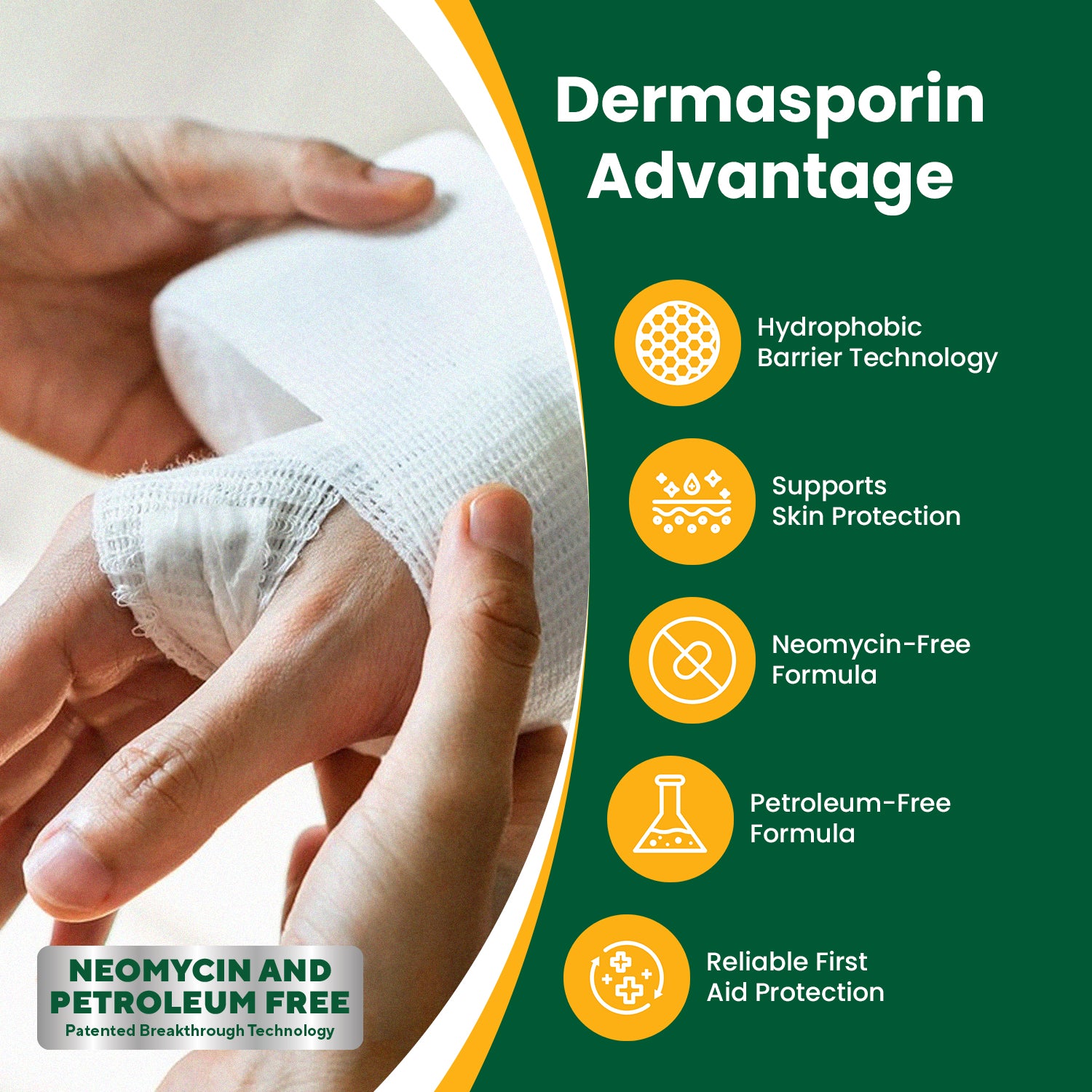 Dermasporin Advanced Healing + Microbial Barrier Ointment